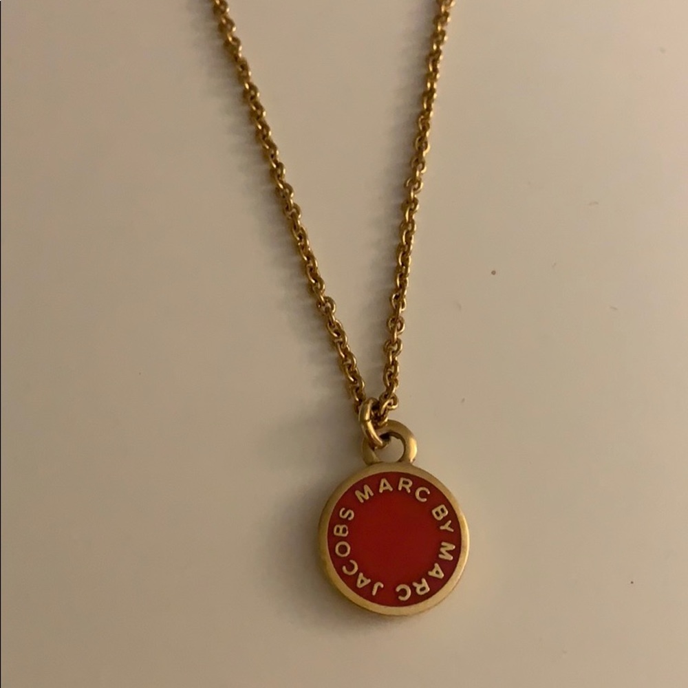 MARC JACOBS hot pink pendant necklace